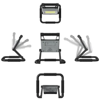 Porodo Foldable Multi-Joint Outdoor Flashlight - Black